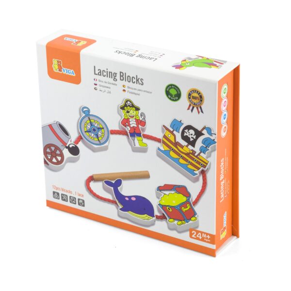 Ξύλινα Σχήματα με Κορδόνι - Πειρατές