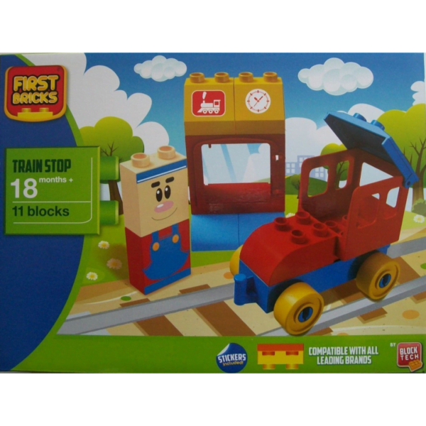 Block Tech First Bricks Train Stop