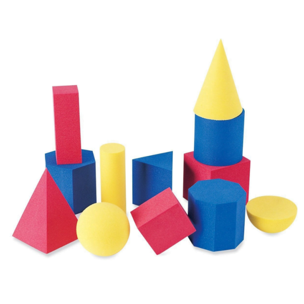 Γεωμετρικά Στερεά από Φόαμ σετ 12τμχ