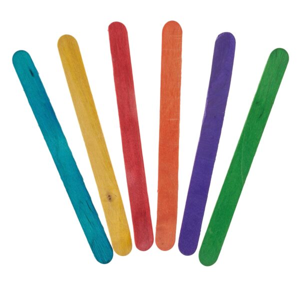 Colored craft sticks 15 cm – 80 pc