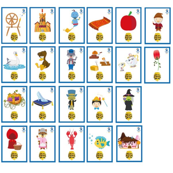 BeeBot – Κάρτες A6 Εντολών για Παραμύθια 22τεμ