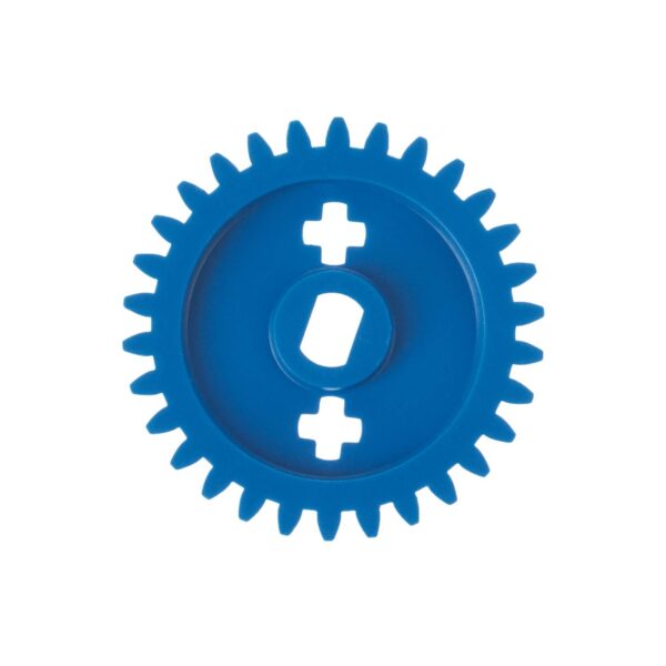 Γρανάζι μπλε με σχισμές 32mm / 30 δόντια