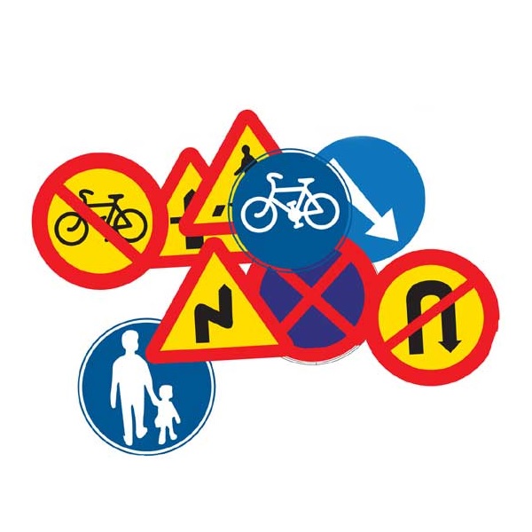 Σήματα Κυκλοφορίας 30cm, 12τεμ