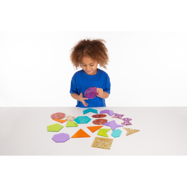 Glitter Γεωμετρικά Σχήματα για φωτεινο πάνελ 21 τεμ