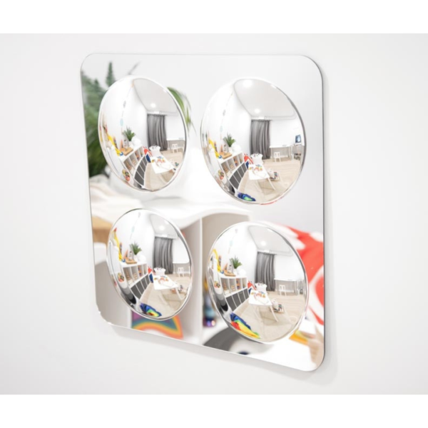 Ακρυλικό Πάνελ με 4 Κυρτούς Καθρέπτες 49 cm