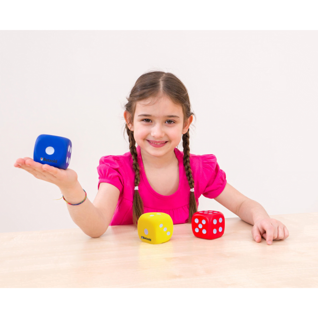 Σετ Ζάρια Φόαμ 3 τεμ (Κόκκινο, Μπλε, Κίτρινο) - Image 2