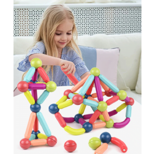 Μαγνητικό σετ Sticks and Balls 64 τεμ