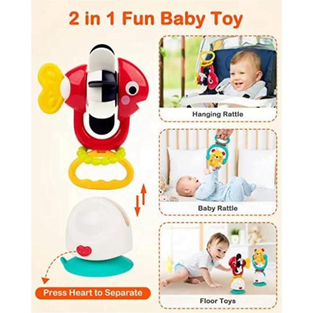 2 σε 1 Κουδουνίστρα με βεντούζα - Ψαράκι - Image 3