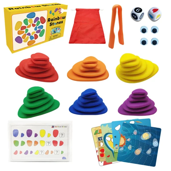 Set Rainbow Pebbles