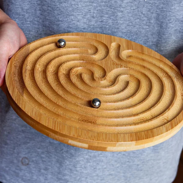 Στρογγυλός Ξύλινος Λαβύρινθος