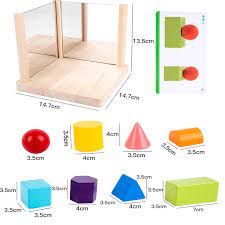 Σετ Γωνιακός Καθρέπτης με Γεωμετρικά Σχήματα - Image 3