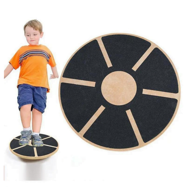 Στρογγυλή Ξύλινη Σανίδα Ισορροπίας