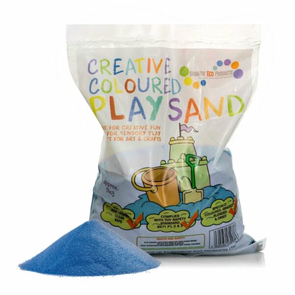 Coloured Play Sand 5kg - Blue