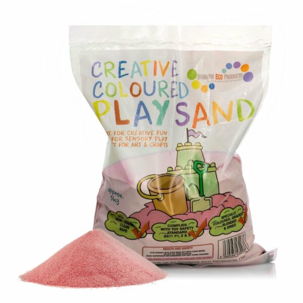 Coloured Play Sand 5kg - Pink