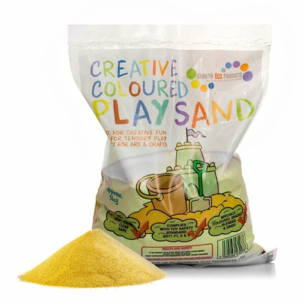 Coloured Play Sand 5kg - Yellow