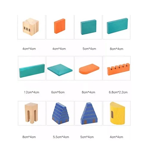 Σετ Ξύλινο Κάστρο 69 τεμ. - Image 4