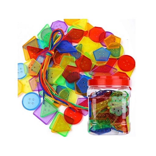 Transparent Geometric Shapes 72 pcs.