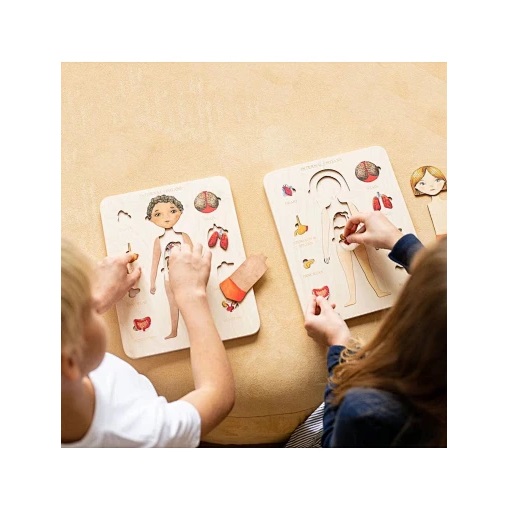 Ξύλινο Πάζλ Μαθαίνω το Σώμα μου