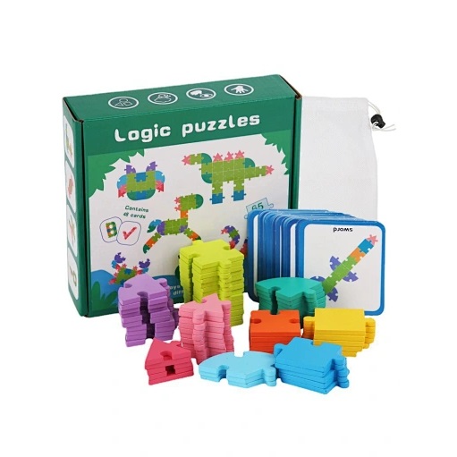 Ξύλινο Πολύχρωμο Πάζλ