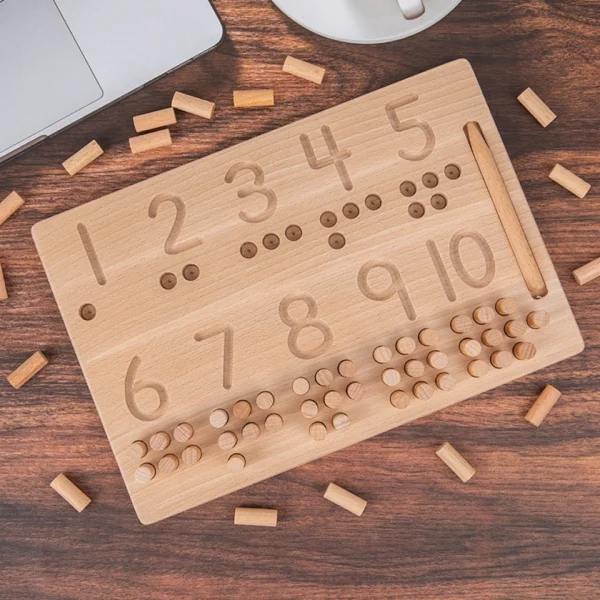 Ξύλινος Πίνακας Μάθησης Αριθμών