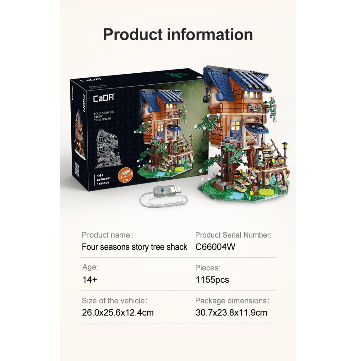 Δεντρόσπιτο 4 Εποχών με LED - Image 8