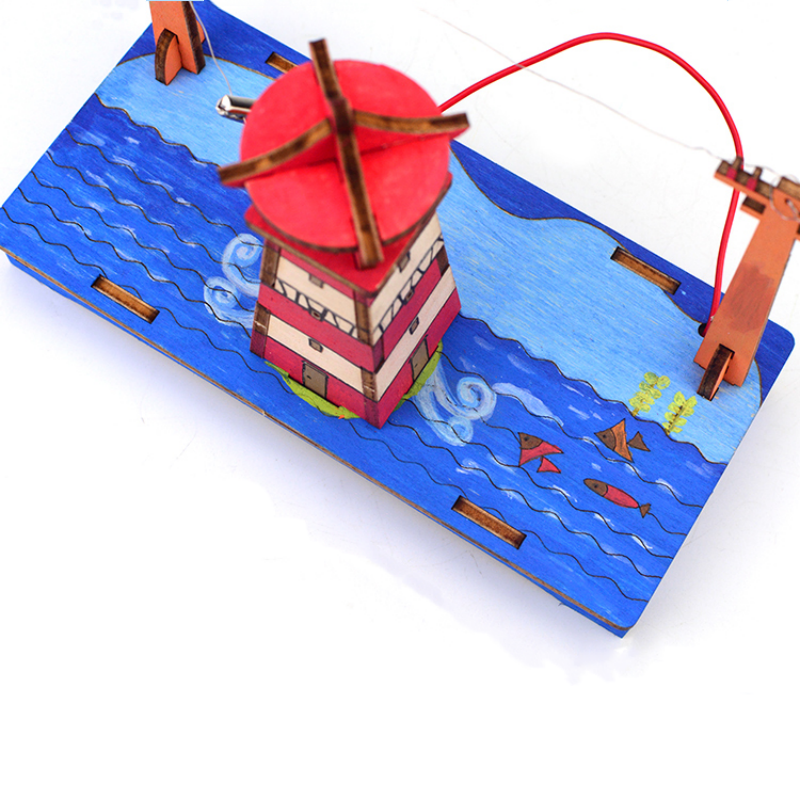 Lighthouse with Electric Circuit & LED Light - Image 4