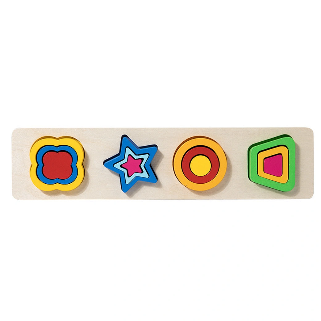Wooden Shape & Color Matching Blocks - Image 4