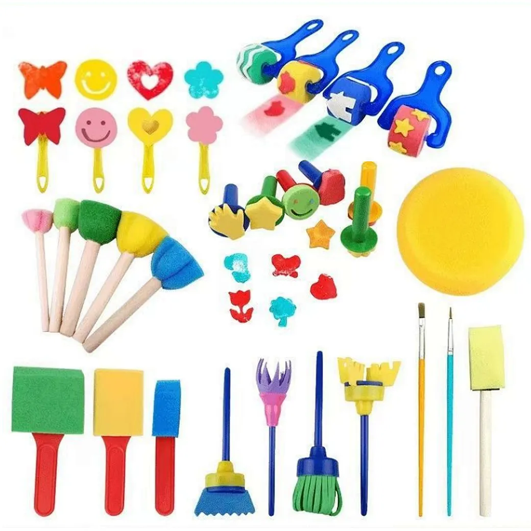 Sensory Sponge Brush Set 30PCS