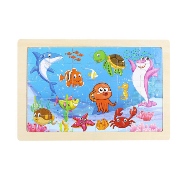 Ξύλινα Παζλ Ανάπτυξης Δεξιοτήτων για Παιδιά (3 Σχέδια)