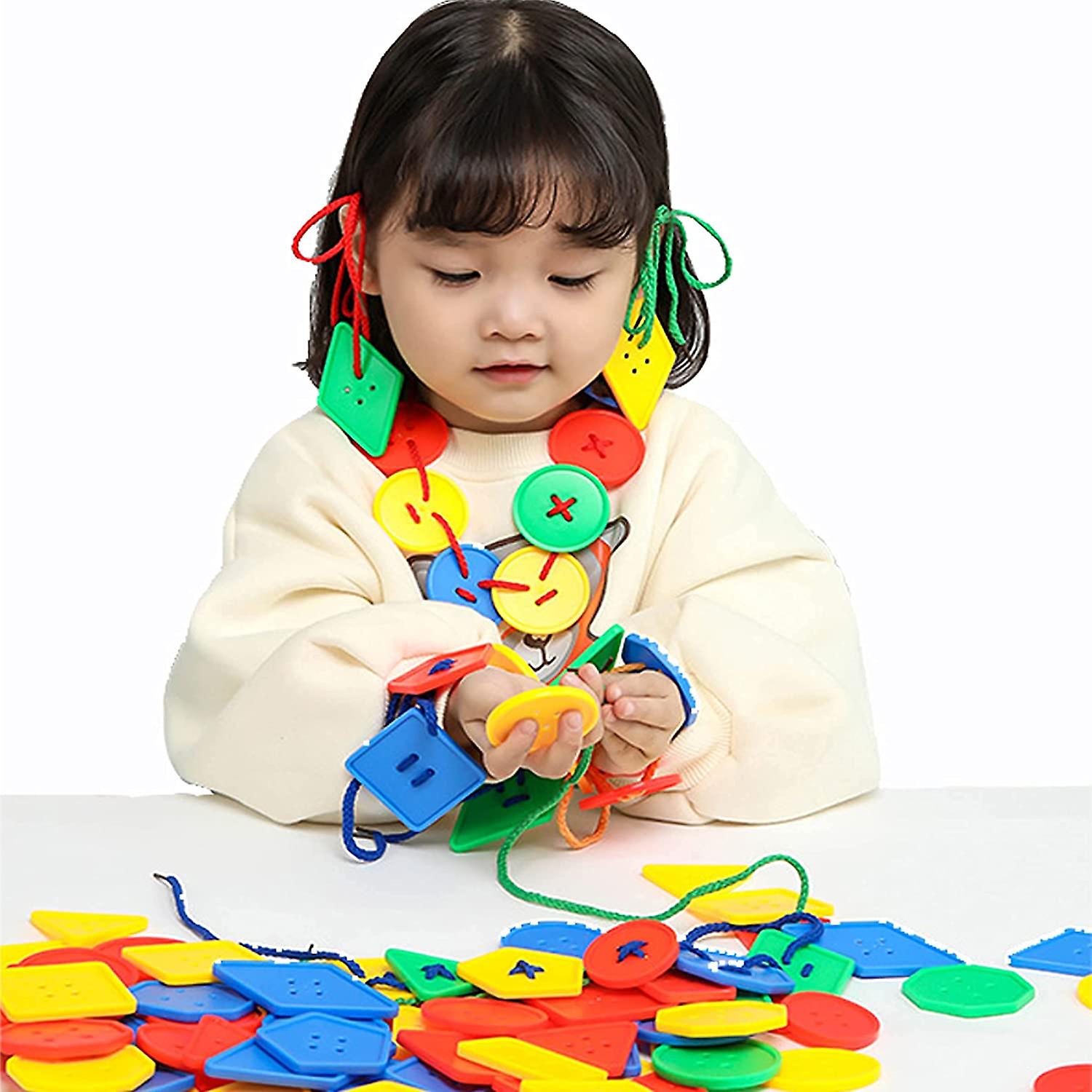 Threading Shapes – Educational Lacing Toy