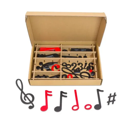 Magnetic Music Set, black/red 240pcs