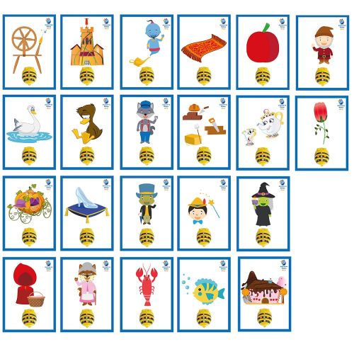 BeeBot – Κάρτες A6 Εντολών για Παραμύθια 22τεμ
