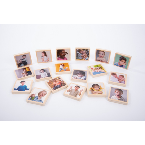 My Emotions Wooden Tiles – 18 τεμ