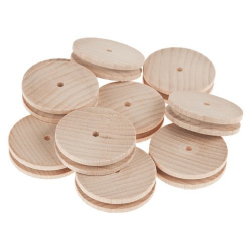 Ξύλινη Τροχαλία διαμ 40mm οπή 4mm