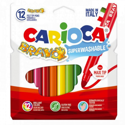 Μαρκαδόροι χοντροι Washable 12τμχ