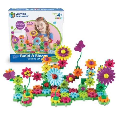 Gears! Gears! Gears! Build & Bloom Building Set (116 Pieces)